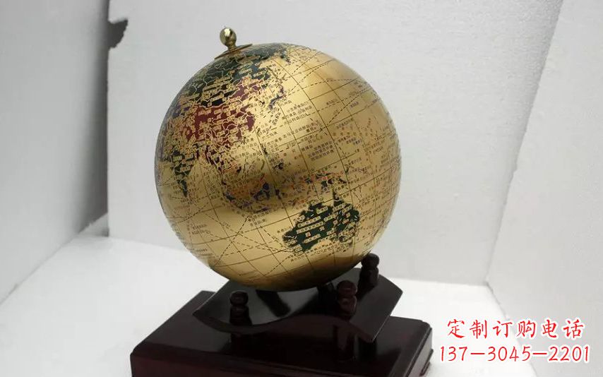 贵阳校园不锈钢地球仪雕塑 (3)