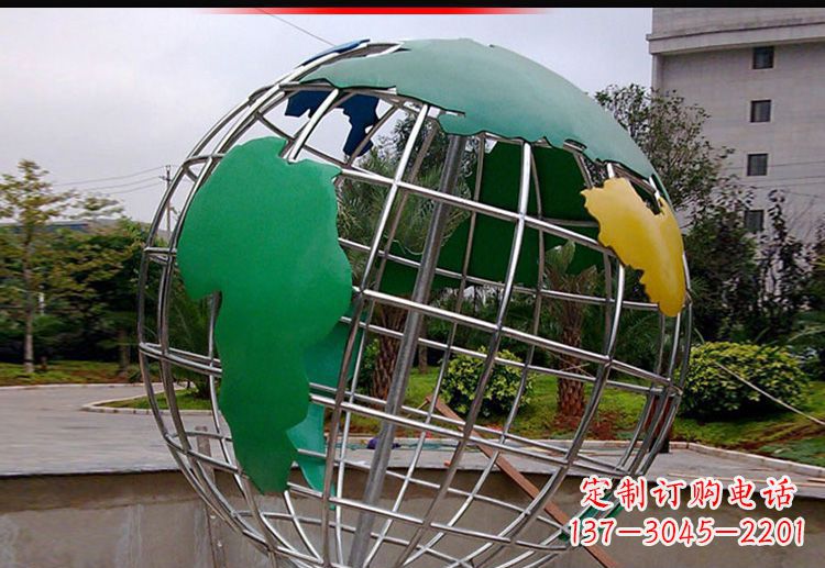 贵阳校园不锈钢地球仪造型雕塑