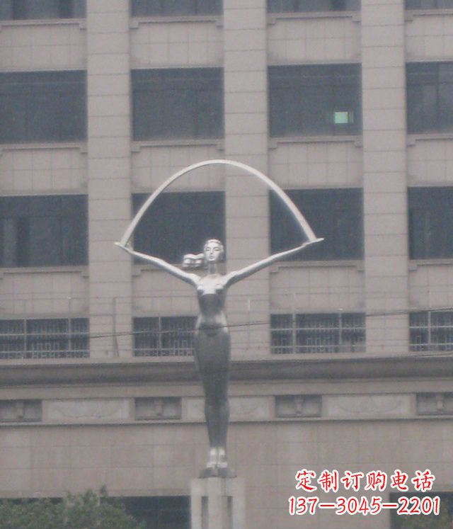 贵阳校园不锈钢女孩雕塑