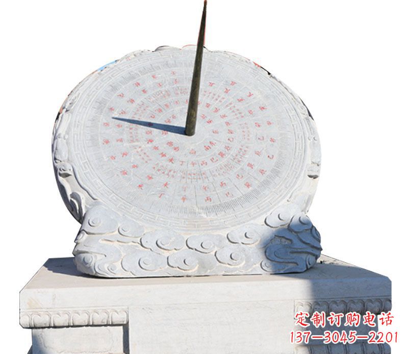 贵阳校园大理石日晷景观石雕 (3)