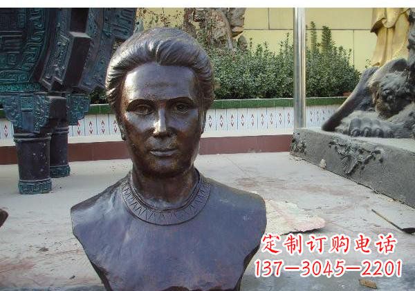 贵阳校园居里夫头像铜雕
