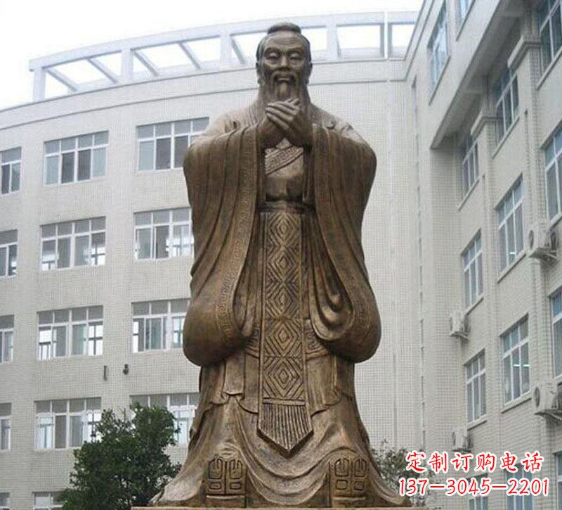 贵阳校园孔子铜雕222