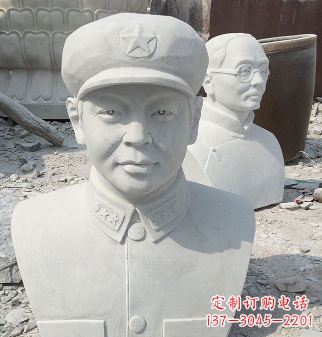 贵阳校园雷锋头像石雕