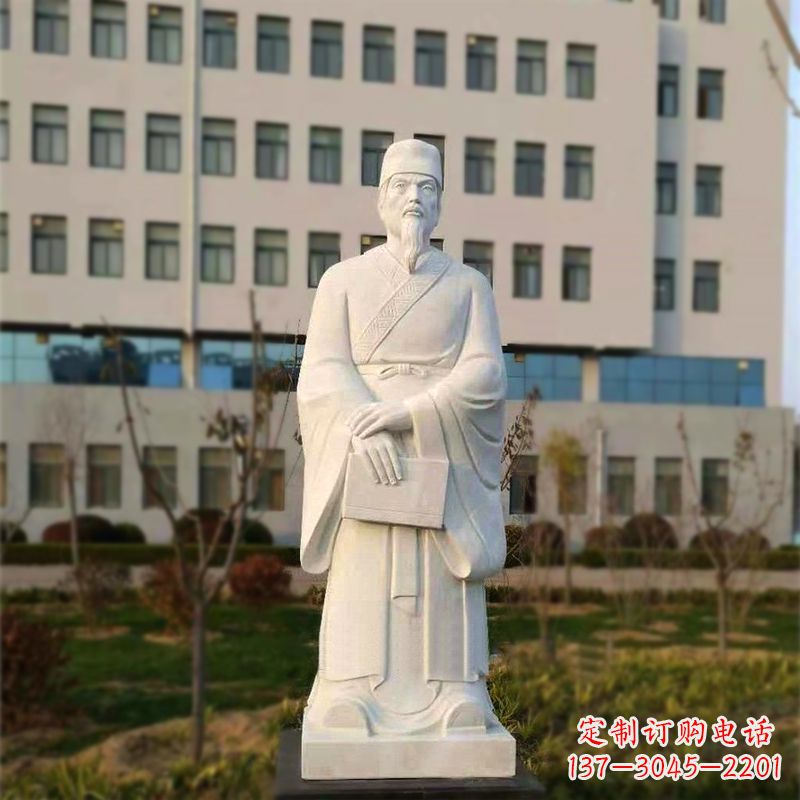 贵阳校园名人汉白玉雕塑医院医学院古代著名人物雕像