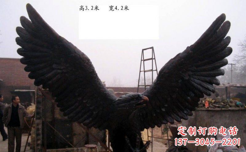 贵阳雄鹰展翅老鹰铜雕