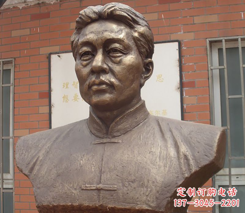 贵阳徐悲鸿胸像铜雕 