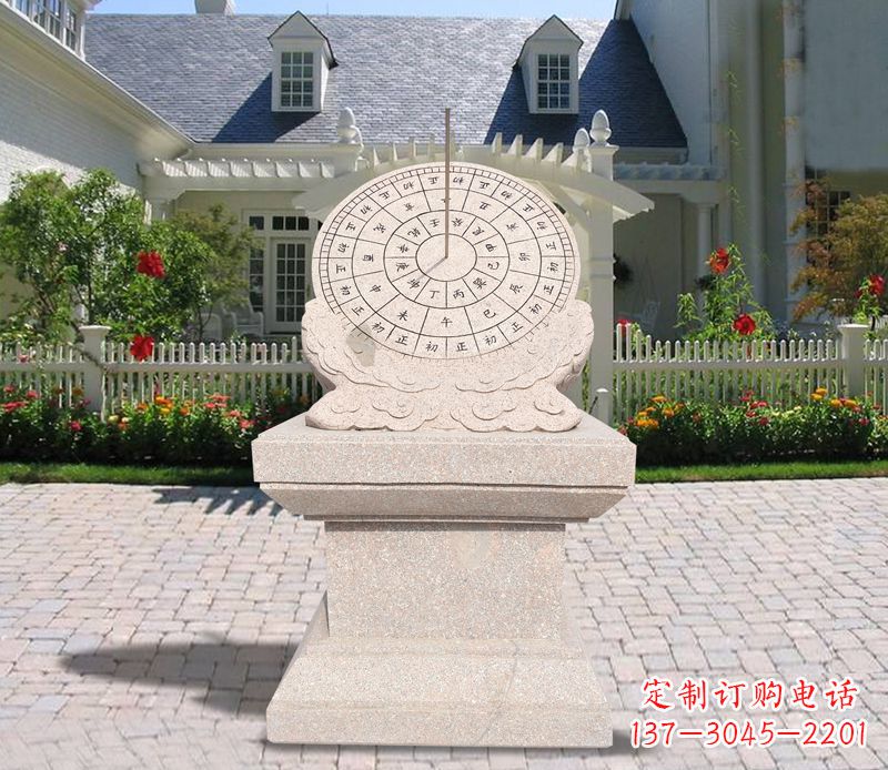 贵阳学校大理石日晷石雕 (2)