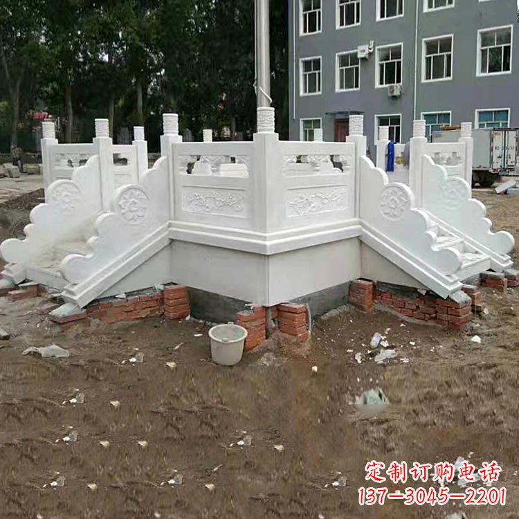 贵阳学校汉白玉升旗台石雕