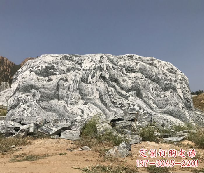 贵阳雪浪石假山公园景观石雕 (2)