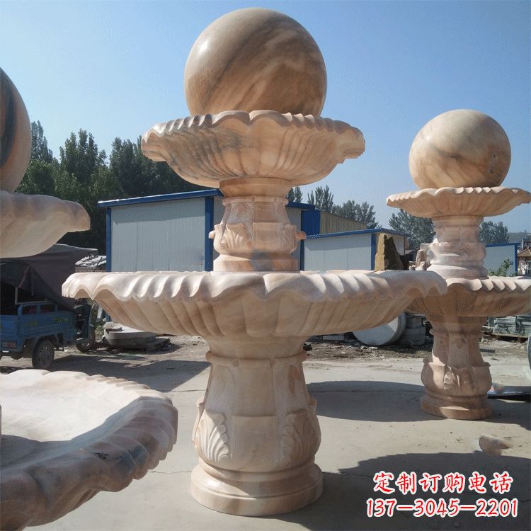 贵阳一米的喷泉石雕