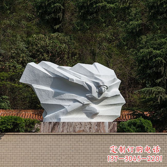 贵阳英雄人物黄继光景区景点汉白玉石刻雕塑