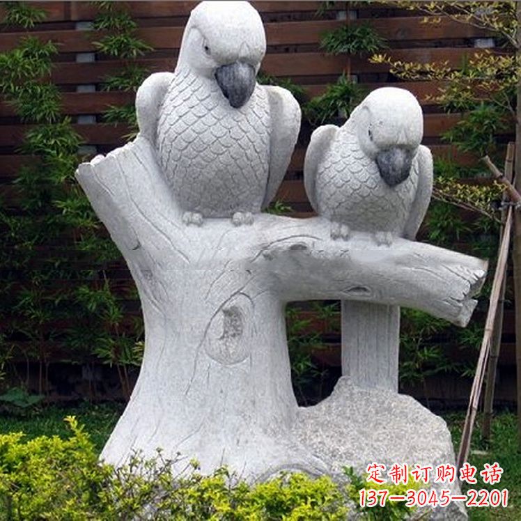 贵阳鹦鹉大理石雕塑