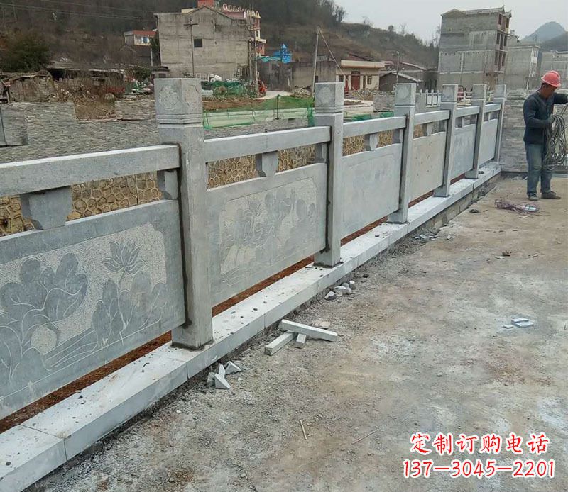 贵阳园林仿古石栏板景观石雕 (5)