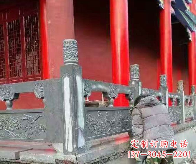 贵阳园林仿古石栏板景观石雕 (9)