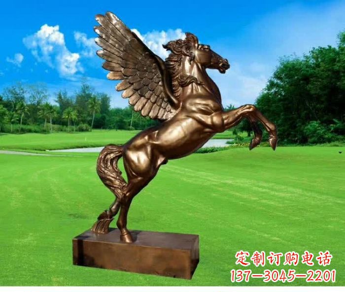 贵阳园林飞马铜雕 (2)