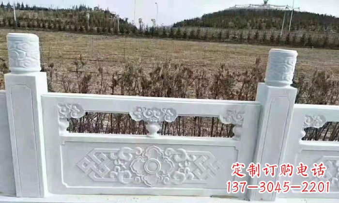 贵阳园林汉白玉石浮雕栏板 (4)