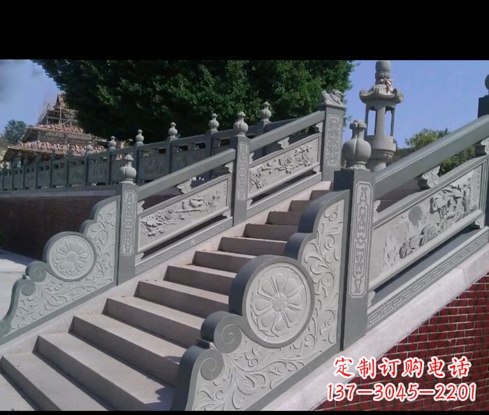 贵阳园林景观大理石栏板雕塑 (4)