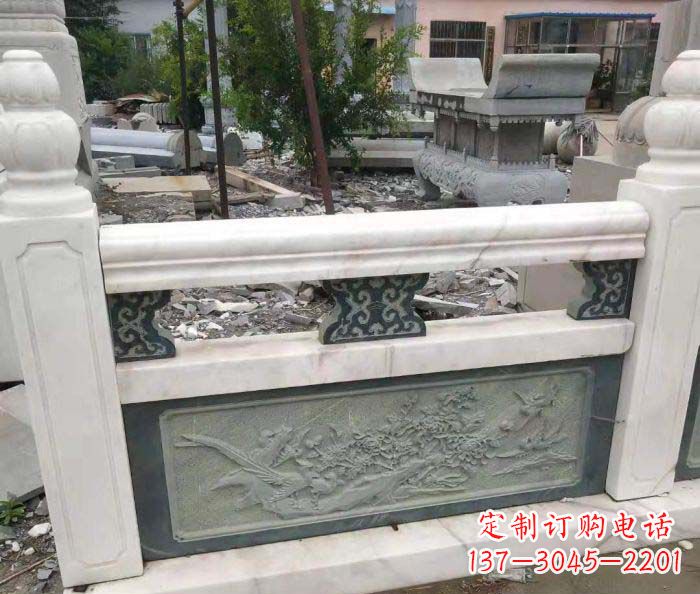 贵阳园林景观大理石桥栏板石雕 (2)