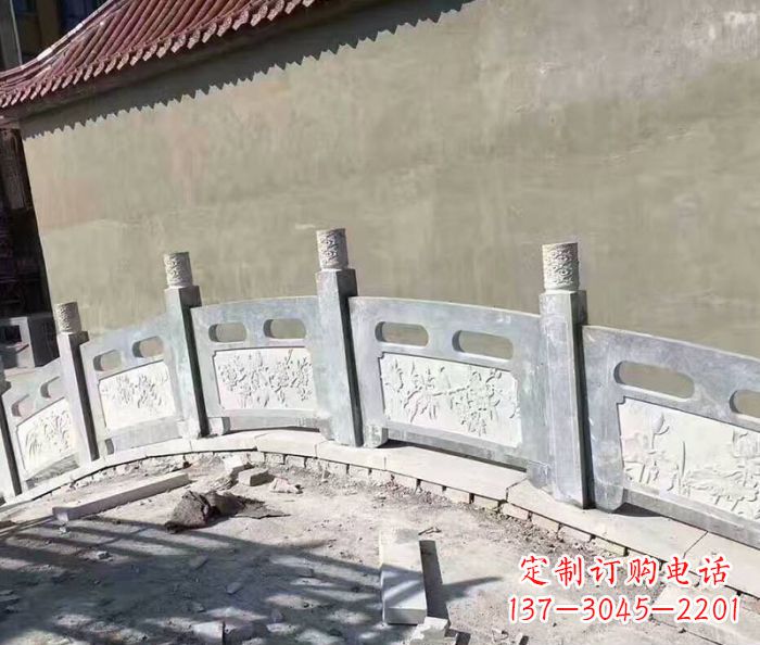 贵阳园林景观大理石桥栏板石雕 (5)