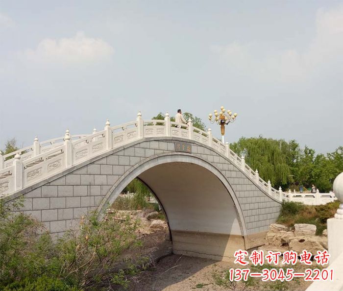 贵阳园林景观大理石桥栏板石雕 (6)