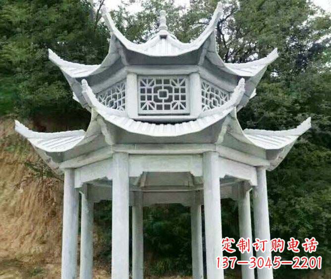 贵阳园林景观多层凉亭石雕