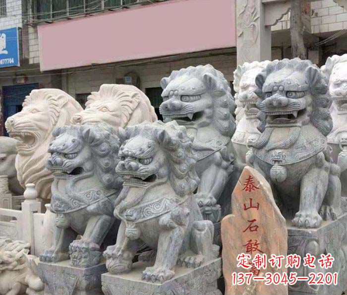 贵阳园林景观仿古狮子石雕