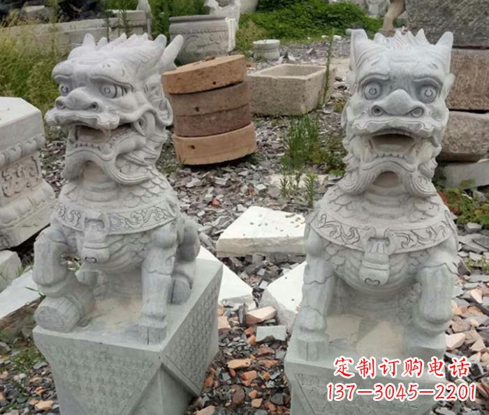 贵阳园林景观仿古麒麟石雕