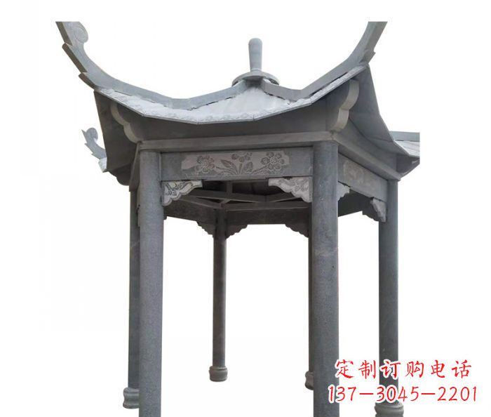 贵阳园林景观仿古石雕凉亭 (3)
