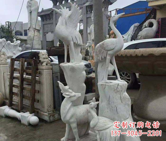 贵阳园林景观仙鹤石雕