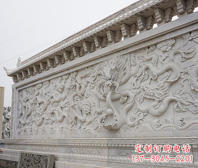 贵阳园林九龙壁石雕影壁 (5)
