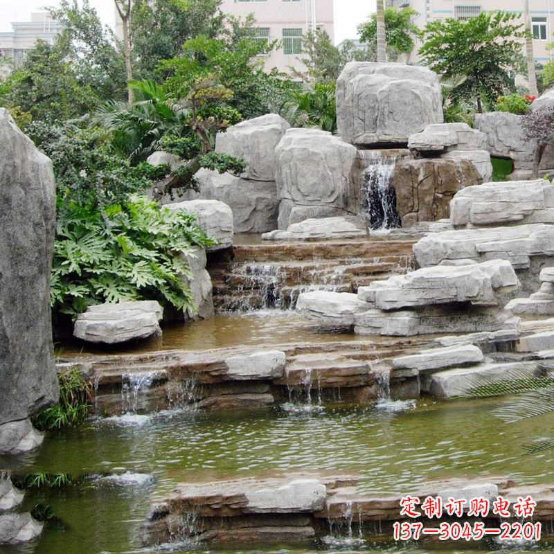 贵阳园林石头假山流水