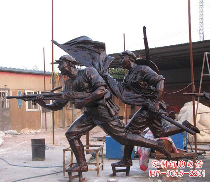 贵阳战士人物铜雕