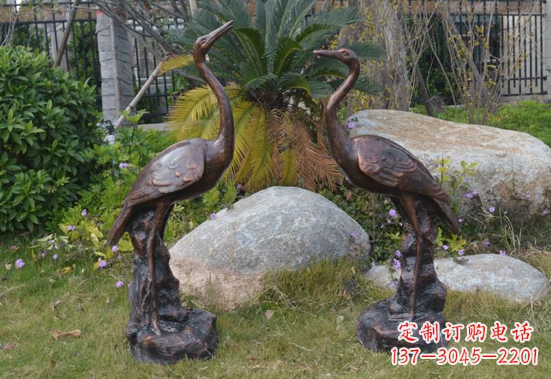 贵阳站立仙鹤雕塑 (2)