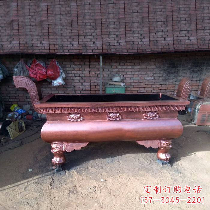 贵阳长方形铜香炉