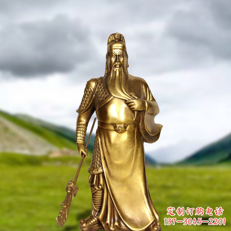 贵阳招财关公铜雕像