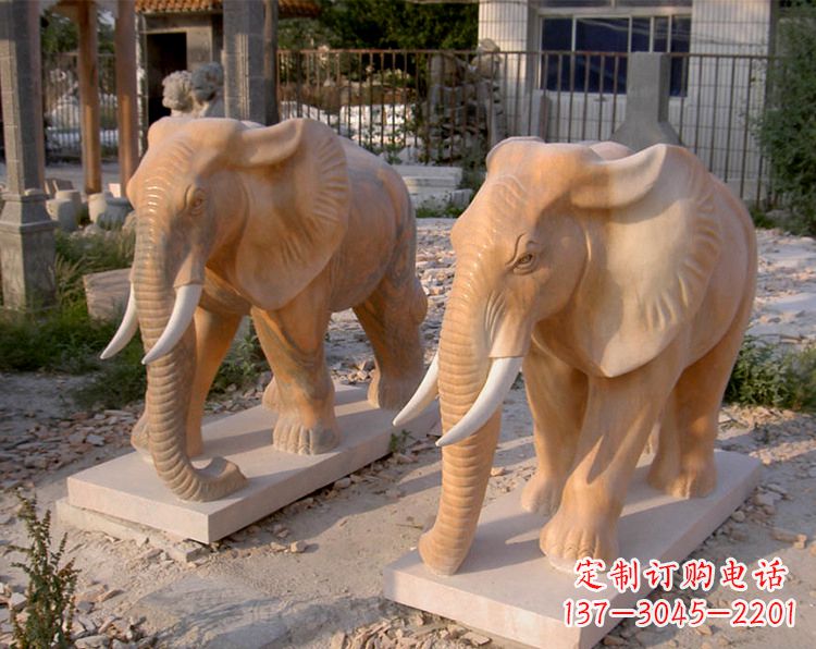 贵阳招财石雕大象