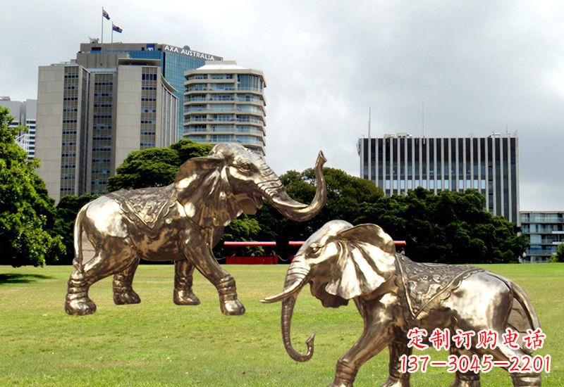 贵阳招财镇宅大象铜雕