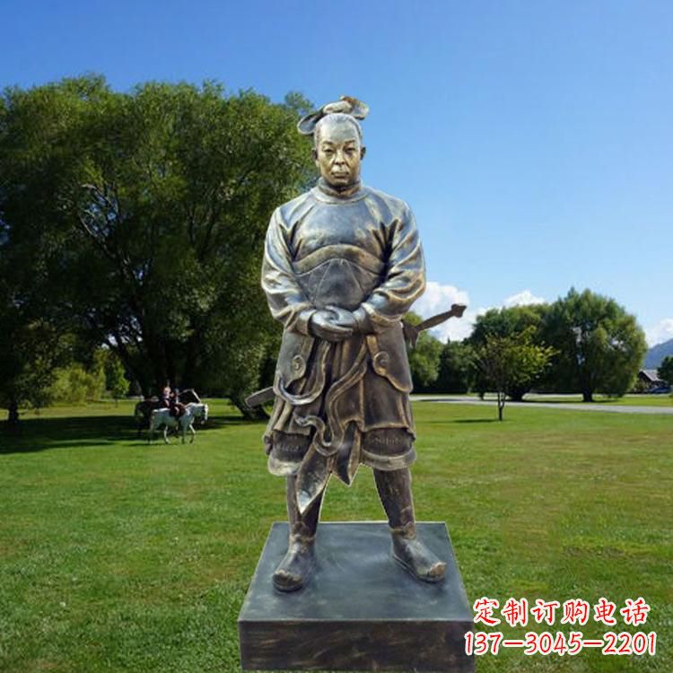 贵阳中国汉初三杰之韩信仿铜雕像