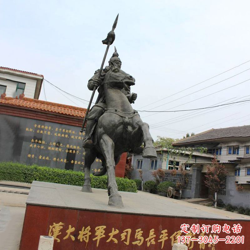 贵阳中国历史名人汉朝著名将领民族英雄卫青铜雕塑像