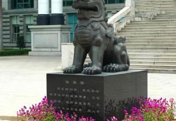 贵阳獬豸铜雕塑-法院门前神兽动物雕塑摆件