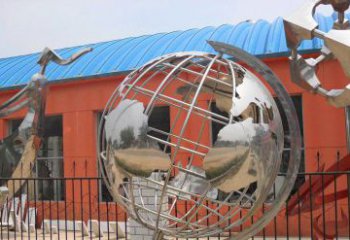 贵阳学校不锈钢地球仪雕塑