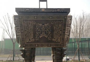 贵阳园林广场大型铜方鼎铸铜司母戊鼎景观雕塑