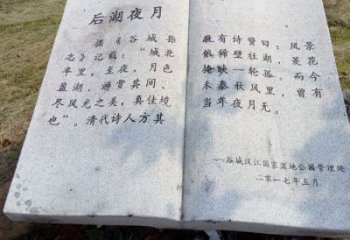 贵阳园林景观大理石书籍石雕 (2)