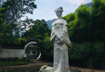 贵阳园林历史名人塑像王昭君汉白玉雕塑