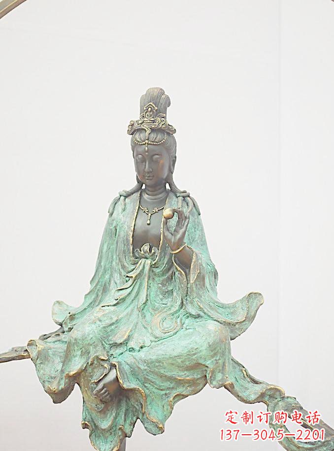 贵阳铸铜观自在观音雕像