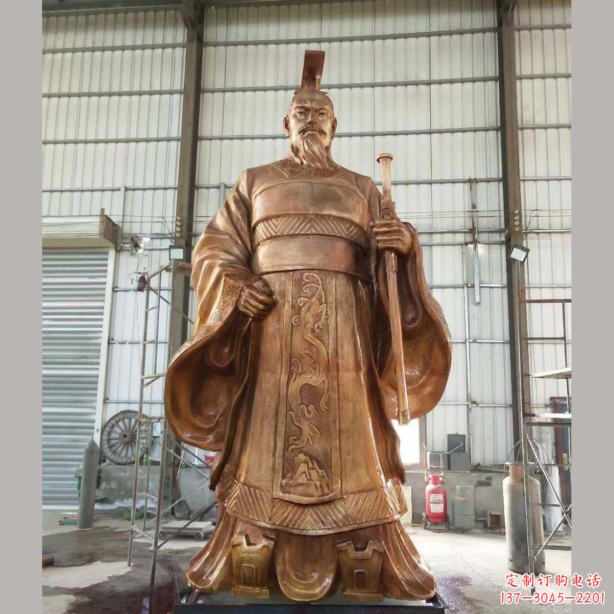 贵阳铸铜汉武帝雕塑