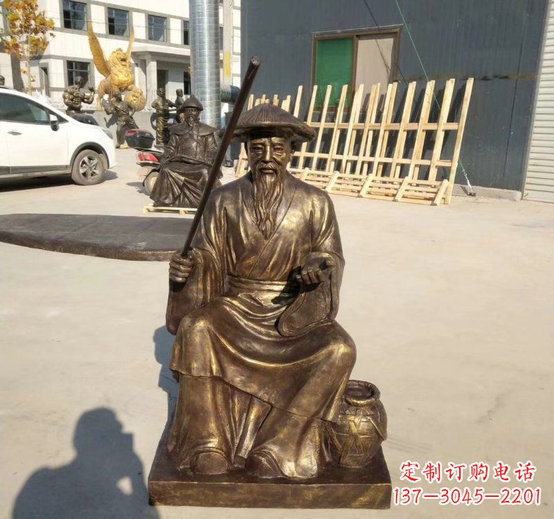 贵阳铸铜姜太公钓鱼