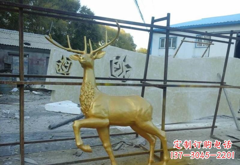 贵阳铸铜梅花鹿雕塑