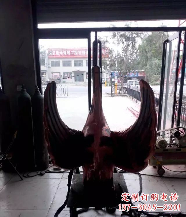 贵阳铸铜天鹅公园动物铜雕 (2)