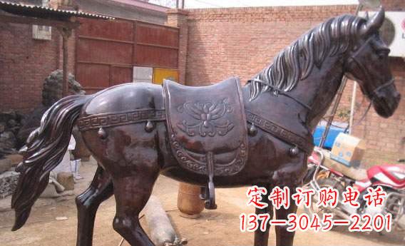 贵阳紫铜马公园铜雕